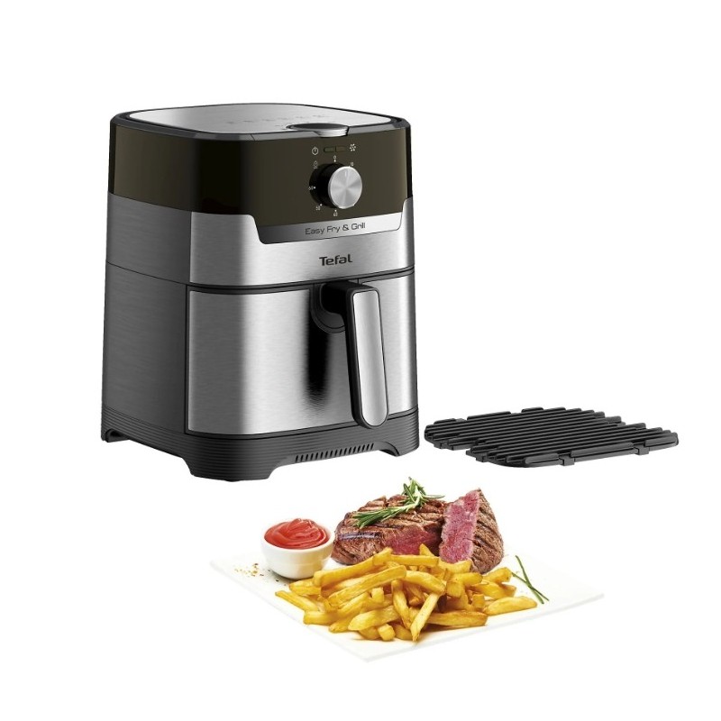 TEFAL EY501D Easy Fry Grill Classic, Heißluftfritteuse,Grill 1550 Watt