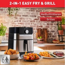 TEFAL EY501D Easy Fry Grill Classic, Heißluftfritteuse,Grill 1550 Watt